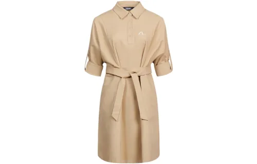 EVISU Short Sleeved Dress Women's Apricot