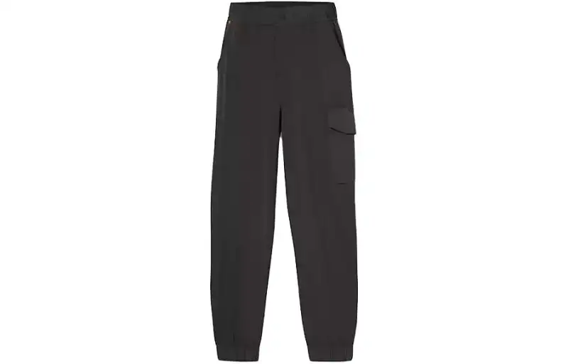 Timberland Knitted Sweatpants Women's Black Moderate Straight Fit Pants