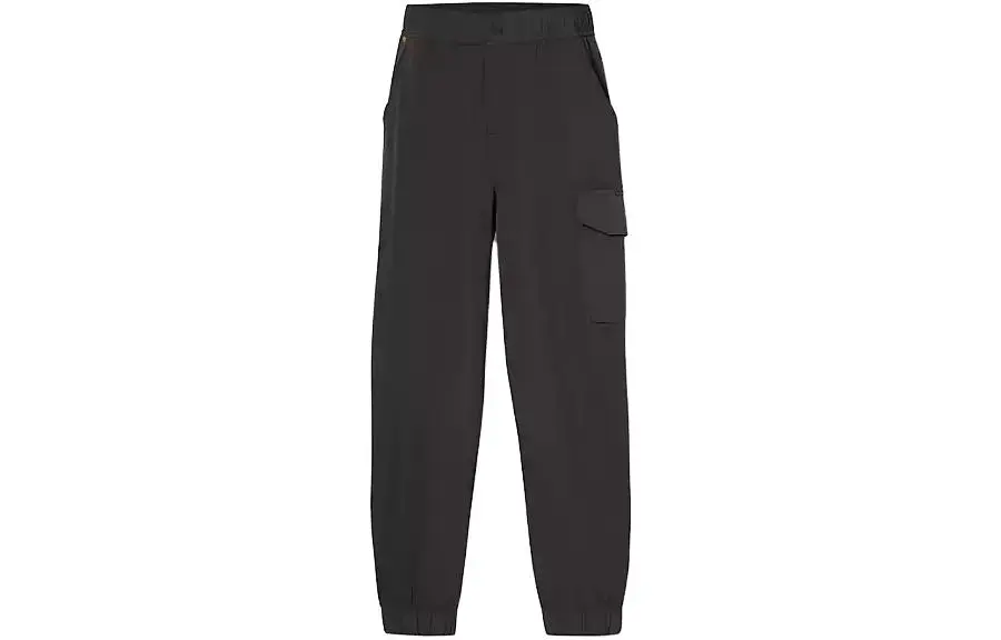 Timberland Knitted Sweatpants Women's Black Moderate Straight Fit Pants