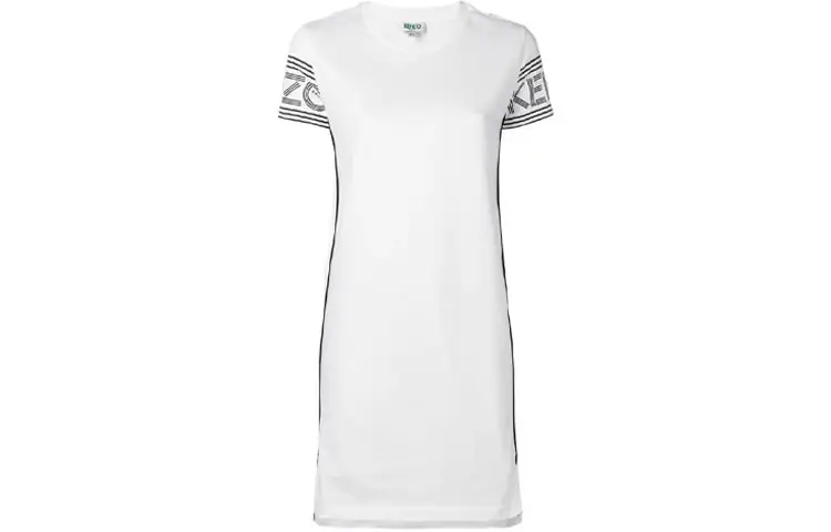 KENZO Short Sleeved Dress Women's White