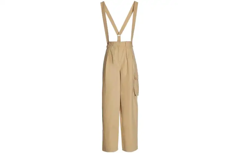 KENZO High Waisted Wide Leg Cargo Trousers