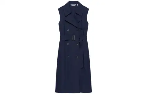 UNIQLO X JW Anderson Uniqlo Jw Anderson Co Branded Series Sleeveless Dresses Women's Navy Blue Moderate Mid Length