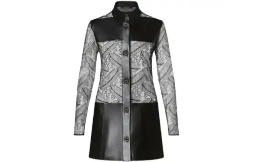 LOUIS VUITTON Long Sleeved Dress Women's Black