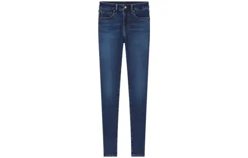 UNIQLO Jeans Women's Sea Blue Moderate Slim Fit Pants