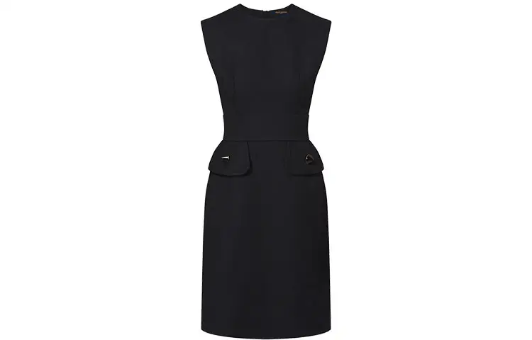 LOUIS VUITTON Sleeveless Dress Women's Black