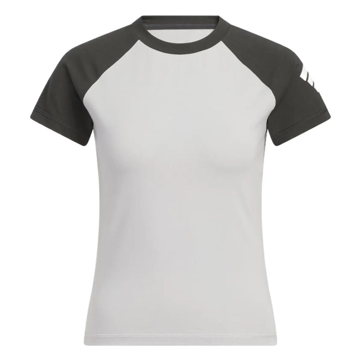 Adidas Raglan Sleeve T Shirt Women's Light Gray