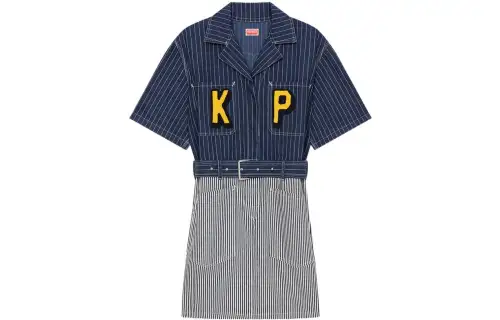 KENZO Belted Denim Dress