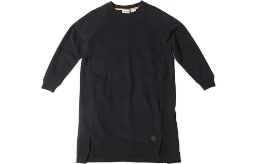 Timberland Long Sleeved Dresses Women's Black Crew Neck