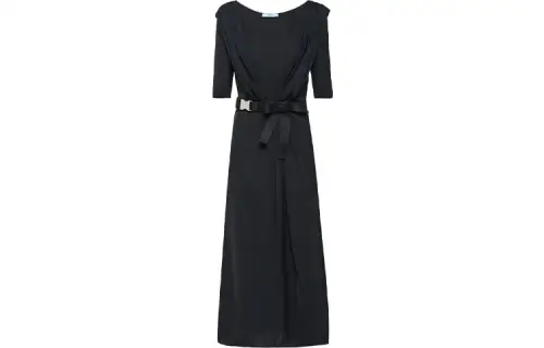 PRADA Short Sleeved Dress Women's Black