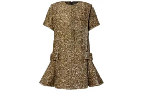 LOUIS VUITTON FW21 Short Sleeved Dress Women's Yellow