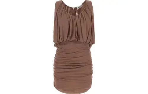 SAINT LAURENT Draped Sleeveless Dress