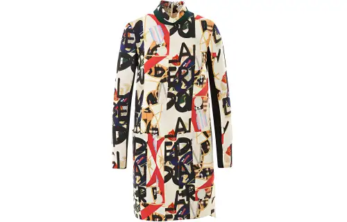 Burberry Long Sleeved Dress Women's Multicolor