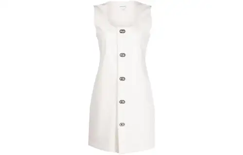 Bottega Veneta SS22 Sleeveless Dress Women's White