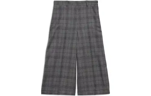 Balenciaga Checked Deconstructed Long Shorts
