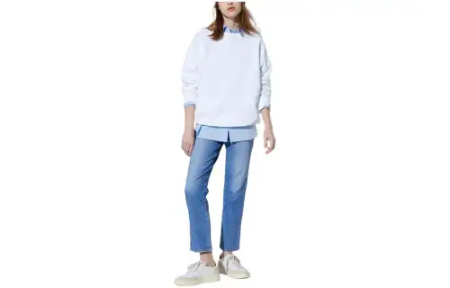 UNIQLO Jeans Women's Sky Blue Moderate Straight Fit Pants