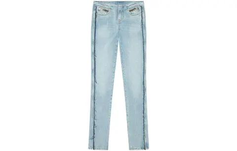 DIESEL Rehab Denim Jeans Women's Light Blue Moderate Straight Fit Pants