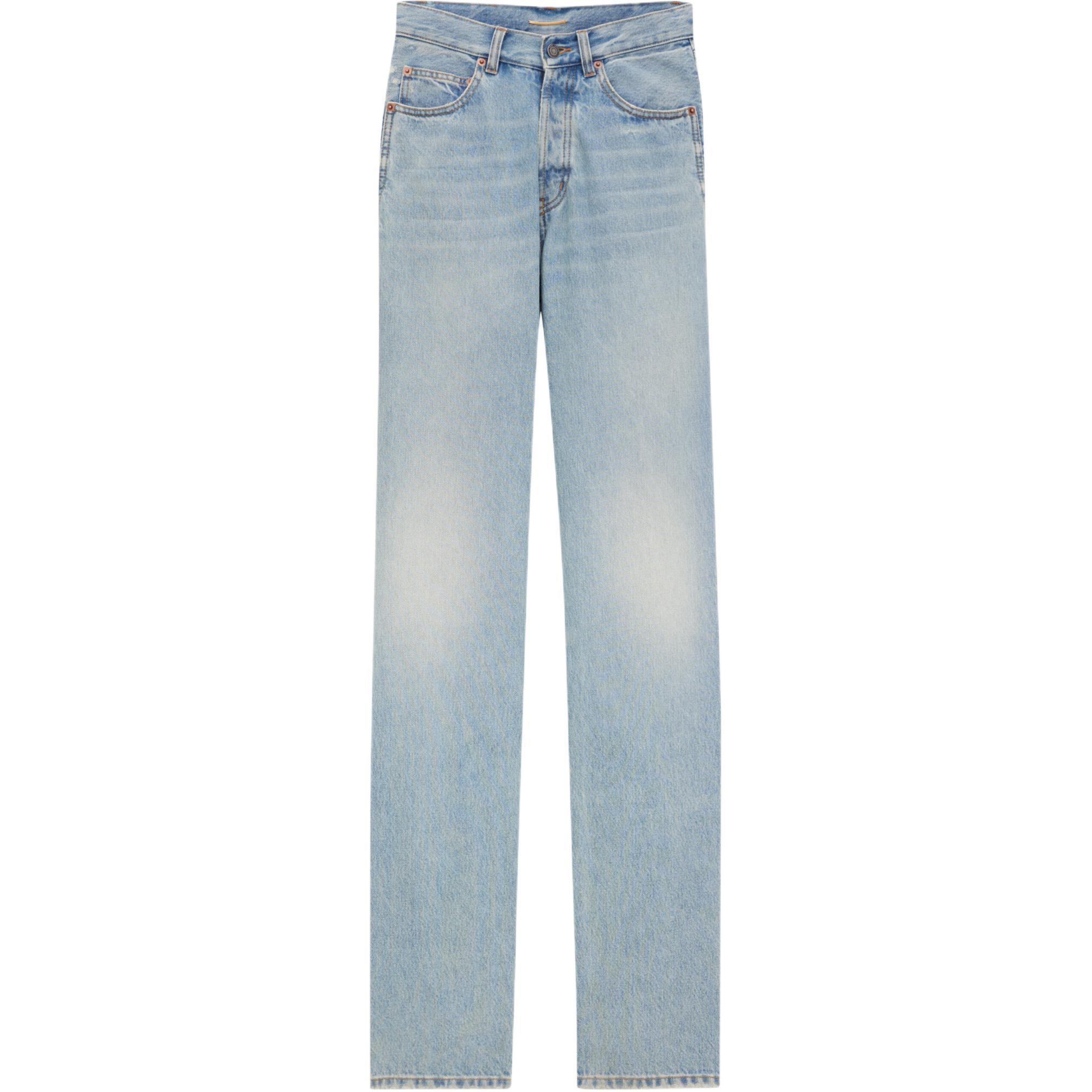 Женские джинсы SAINT LAURENT (синие)