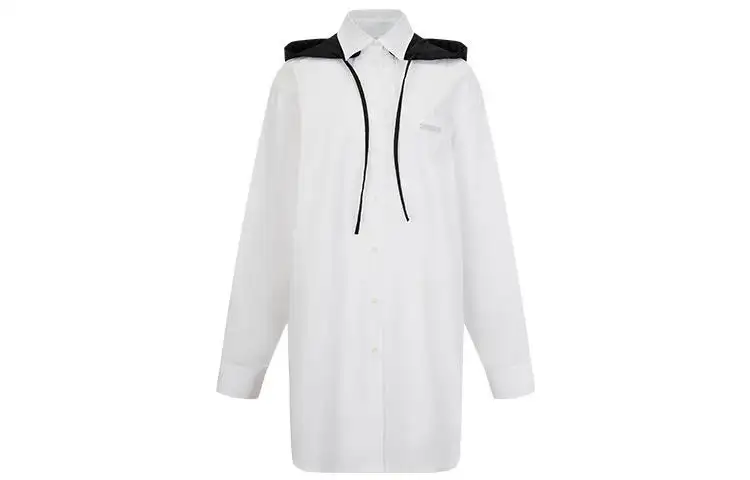 PRADA Long Sleeved Dresses Women's White Moderate