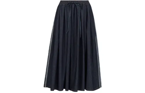 DIOR SS22 Denim Long Skirt Women's Blue