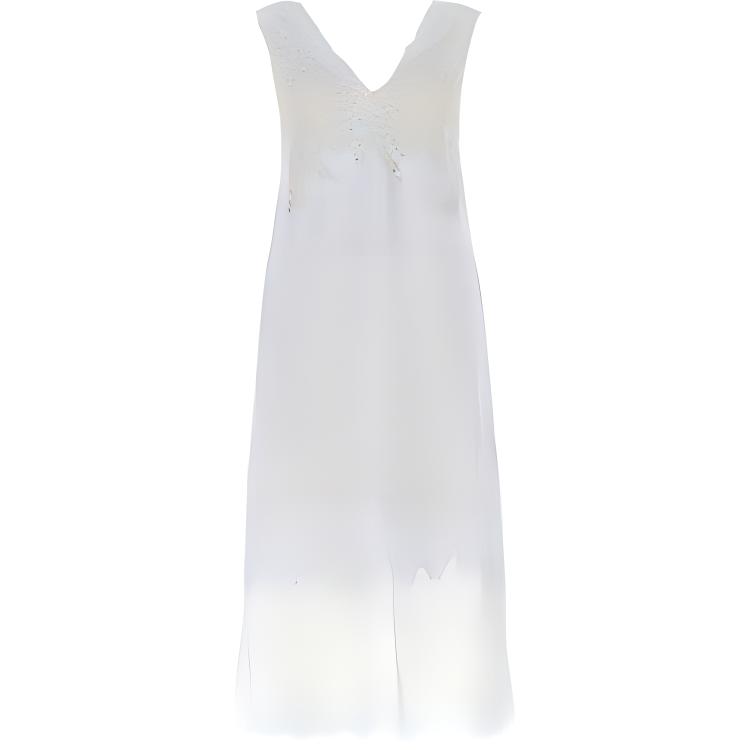 PRADA SS21 Sleeveless Dress Women's Light Gray
