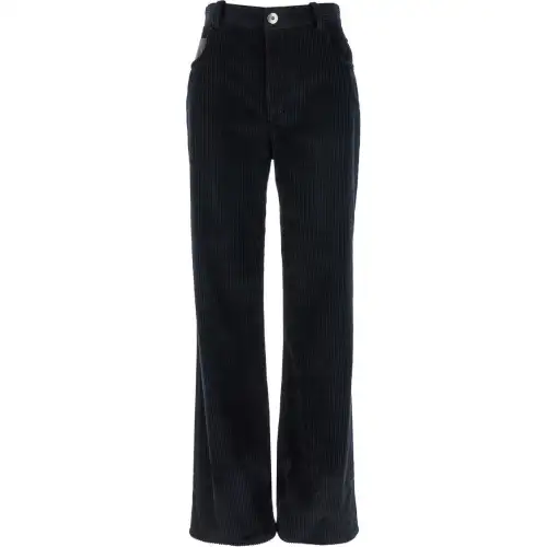 Bottega Veneta Corduroy Straight Leg Trousers