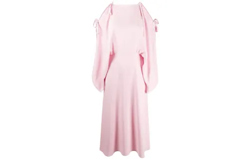 PRADA Short Sleeved Dresses Women's Pink Moderate