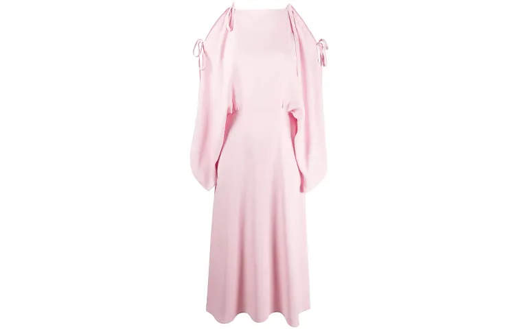 PRADA Short Sleeved Dresses Women's Pink Moderate
