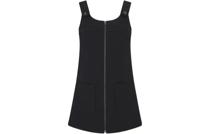 DIOR Quarterly New Products Sleeveless Dresses Women's Black Crew Neck Moderate Short