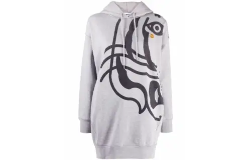 KENZO K-Tiger Hooded Sweater Dress
