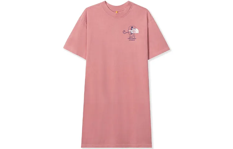 THE NORTH FACE X Brain Dead T Shirt Dress Rose