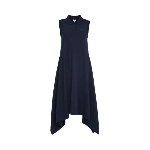 LOEWE Sleeveless Dresses Women's Dark Blue Polo Collar Moderate