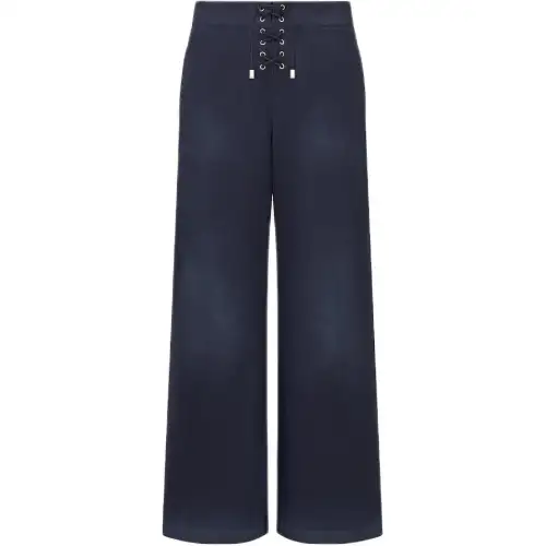 Christian DIOR Lace Up Wide Leg Pants