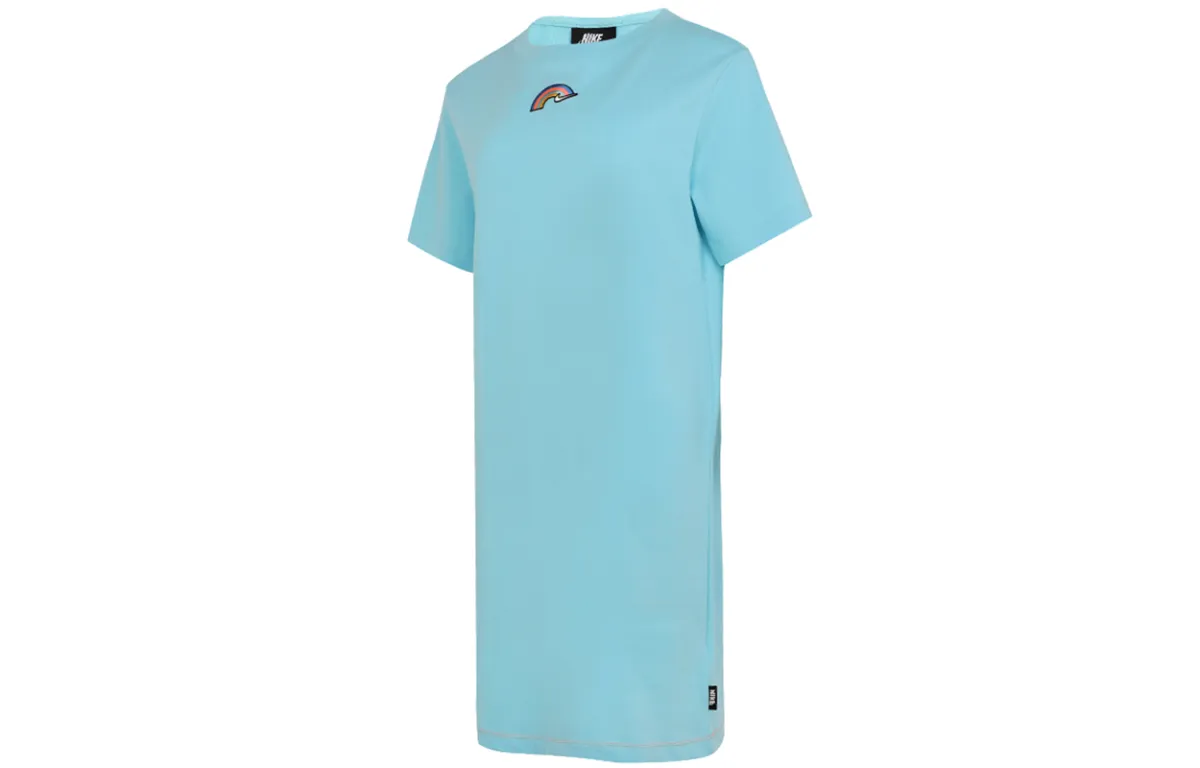 Nike Short Sleeved Dress Women's Pink Blue