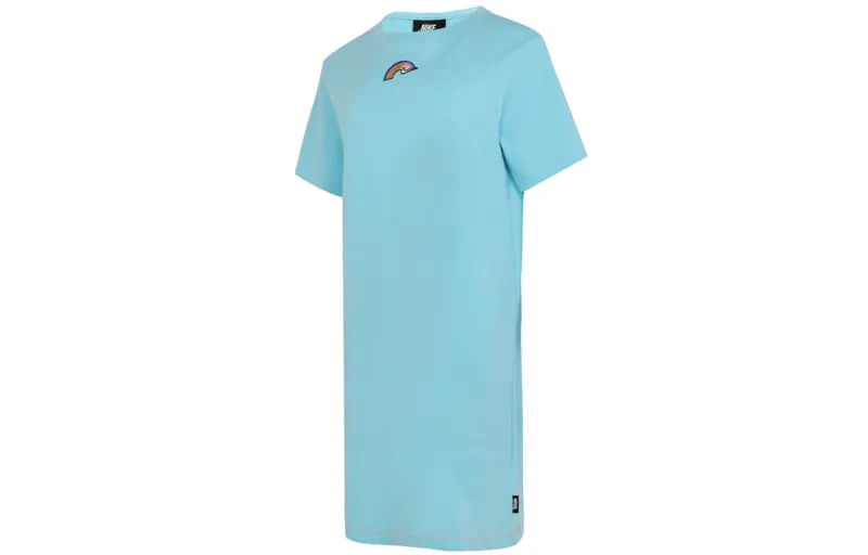 Nike Short Sleeved Dress Women's Pink Blue