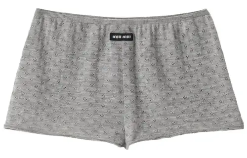 MIU MIU FW23 Casual Shorts Women's Gray