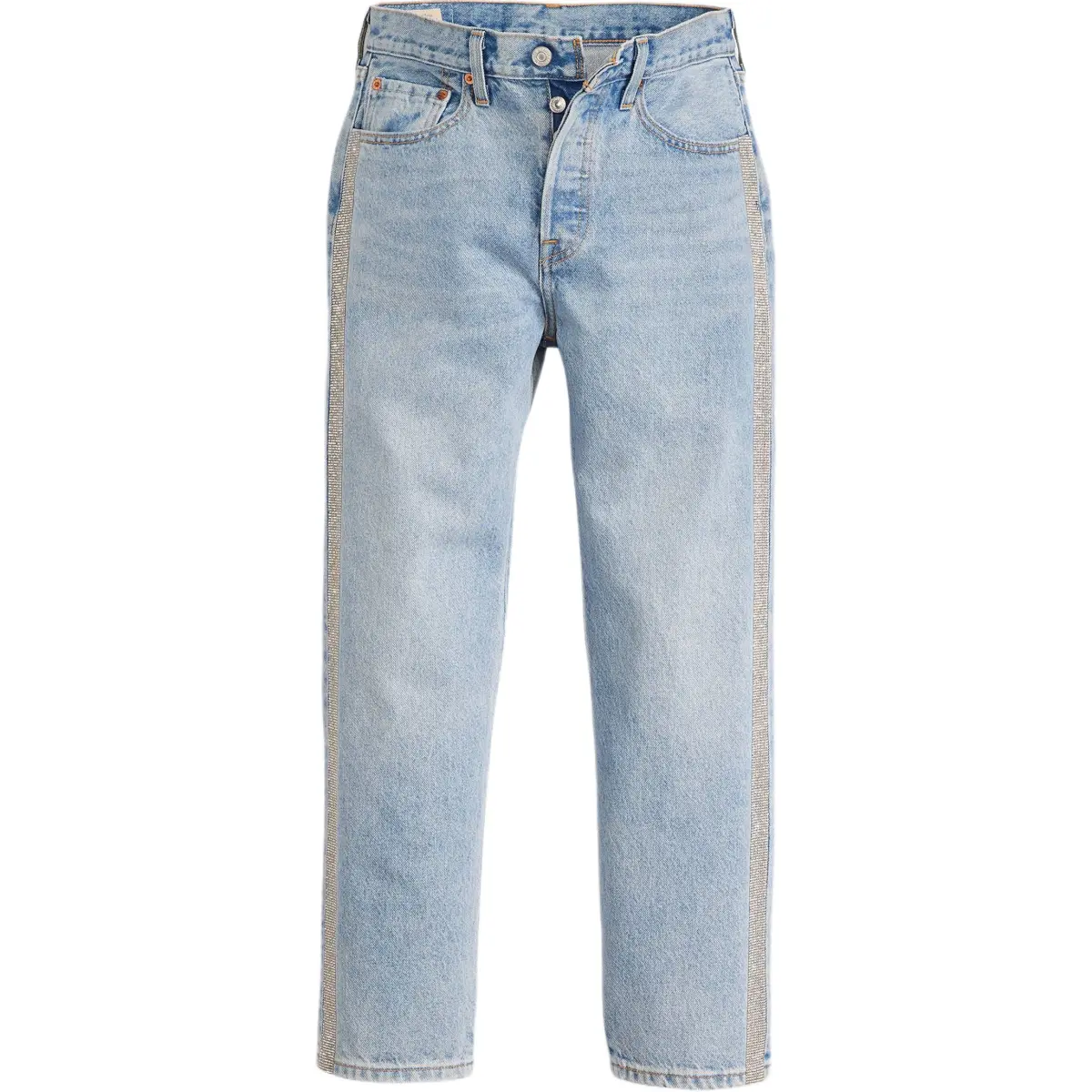 Levis rhinestone stripe denim jeans