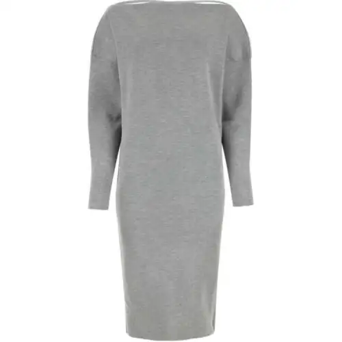 GUCCI Wrap Designed Stretched Midi Dress