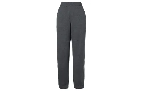 UNIQLO Solid Color Thermal Fleece Lined Straight Fit Knitted Sweatpants Unisex Dark Gray