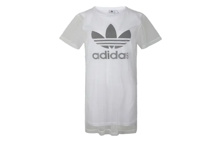 Adidas Originals Short Sleeved Dress Women's White