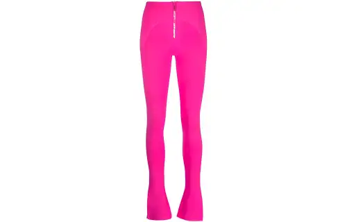OFF WHITE Zip front Side slit Leggings