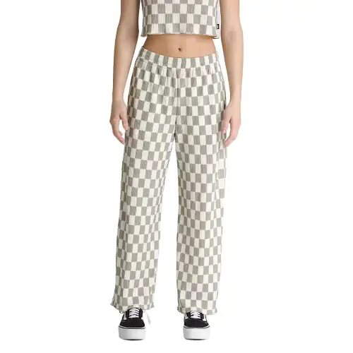 Vans Wren Checkerboard Pants Casual Pants Women's White Brown