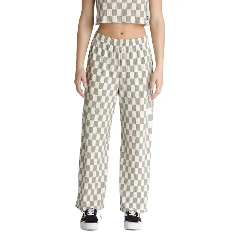 Vans Wren Checkerboard Pants Casual Pants Women's White Brown
