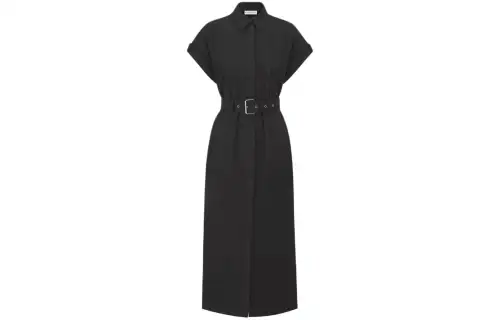 DIOR SS24 Short Sleeved Dress Women's Black