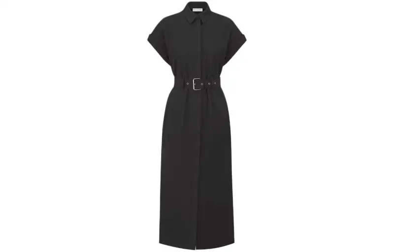 DIOR SS24 Short Sleeved Dress Women's Black