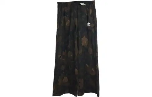 Adidas Originals Knitted Sweatpants Women's Black Moderate Wide Leg Pants