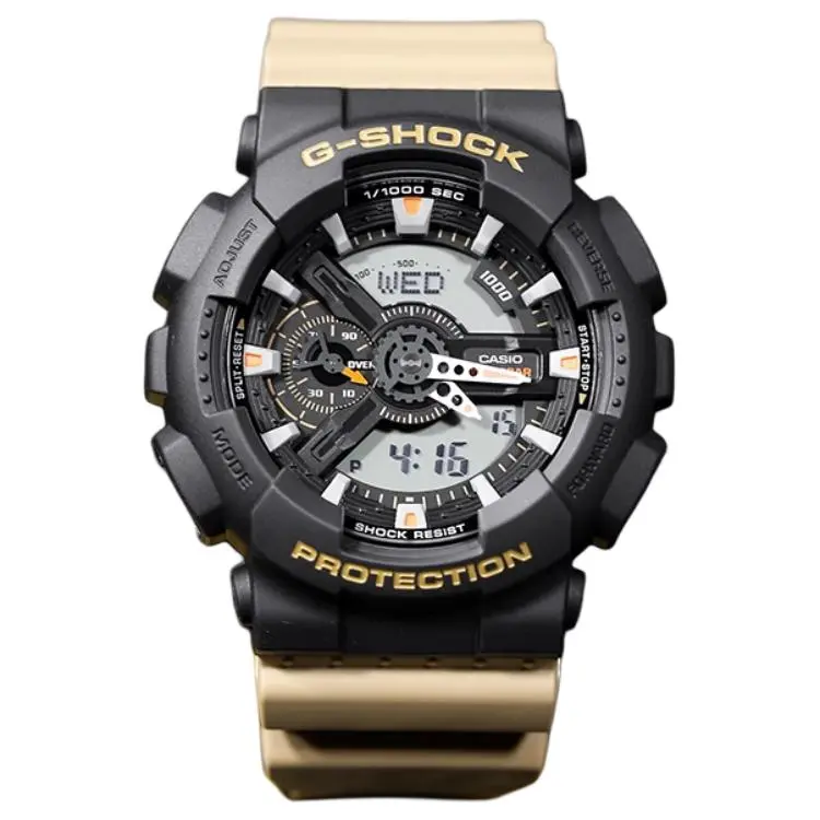 CASIO Men Liquid Crystal/Analog Dual Display Series Black Watch GA-110TU-1A5PR