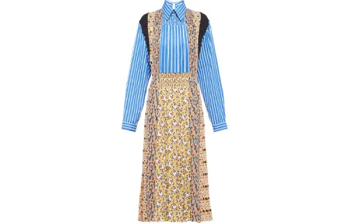 PRADA Long Sleeved Dress Women's Blue