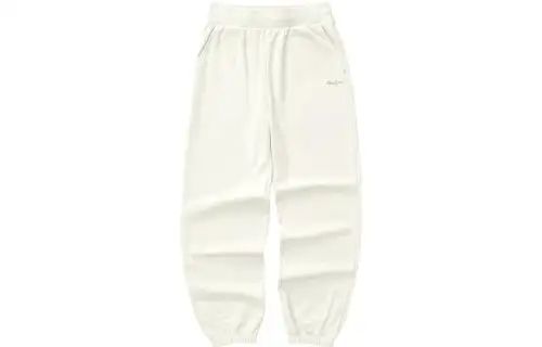 Skechers Knitted Sweatpants Women's Marshmallow White Moderate Cuffed Pants