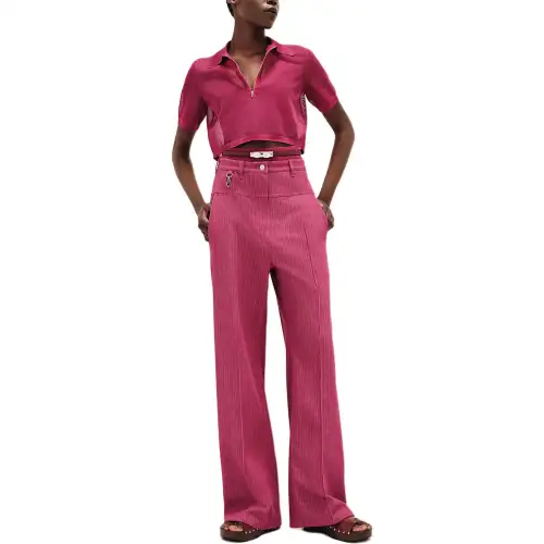 HERMES Jeans Women's Rose Moderate Straight Fit Pants