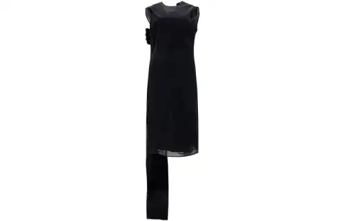 Prada drape-detail midi dress